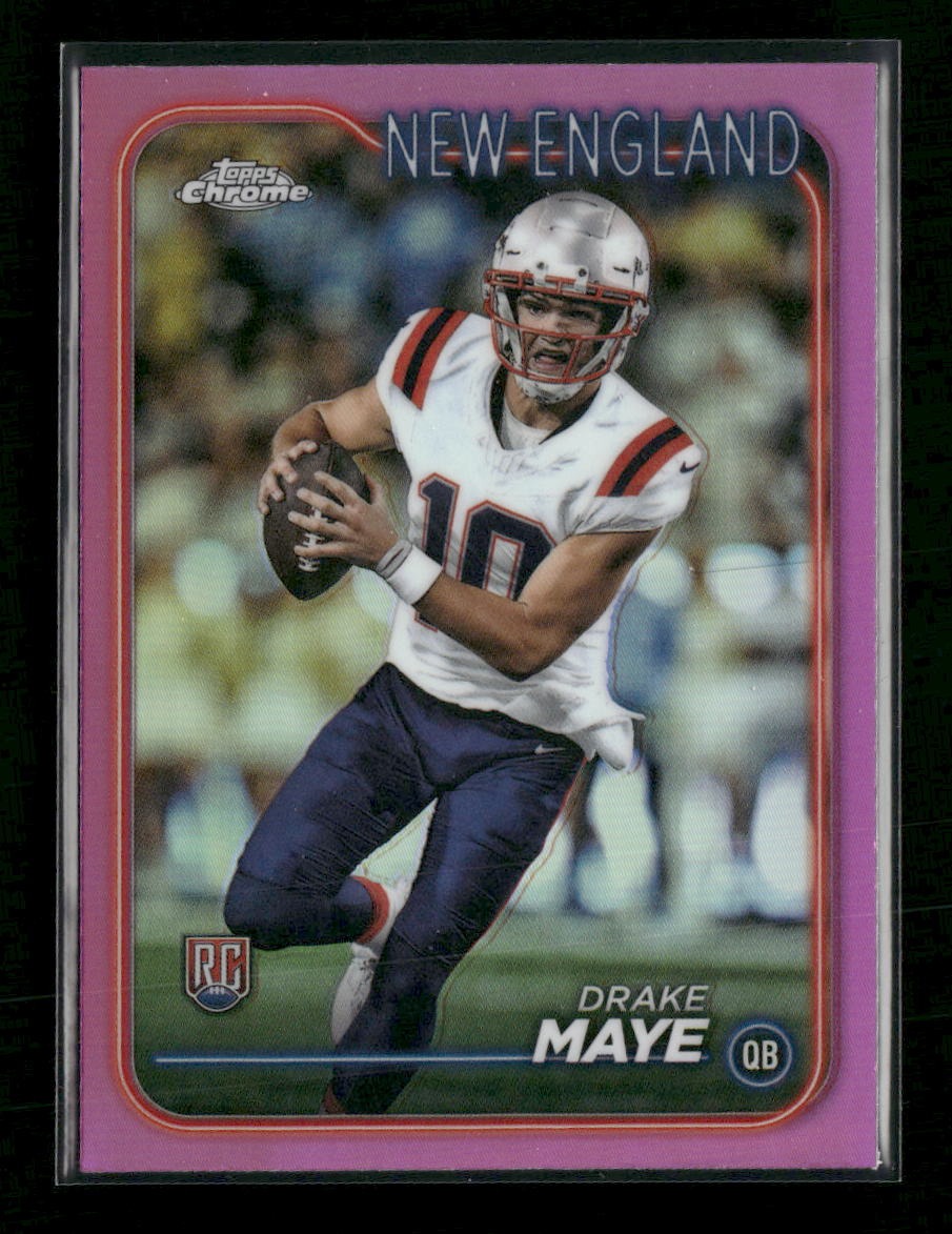 2024 Topps Chrome Pink Refractor Drake Maye RC #203