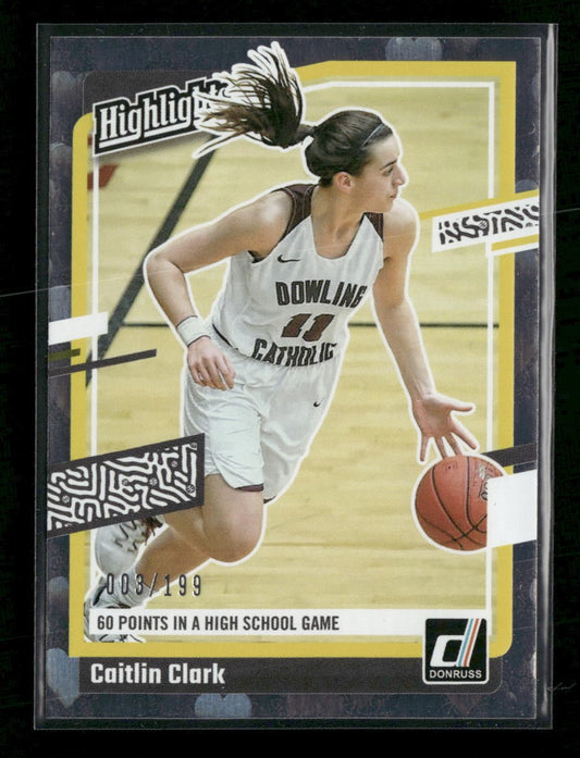 2024 Panini Caitlin Clark Highlights Floating Hearts Caitlin Clark #/199 #H3