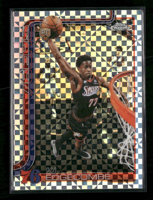 2025-26 Topps Chrome Update X-Fractor VJ Edgecombe RC #153