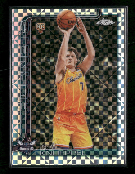2025-26 Topps Chrome Update X-Fractor Kon Knueppel RC #154