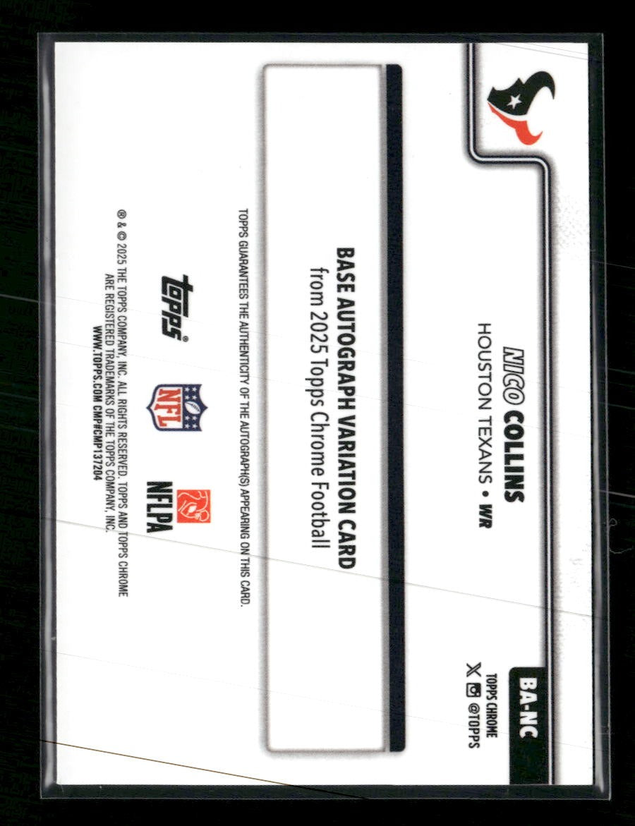 2025 Topps Chrome Green Lava Refractor Nico Collins #/99 #115
