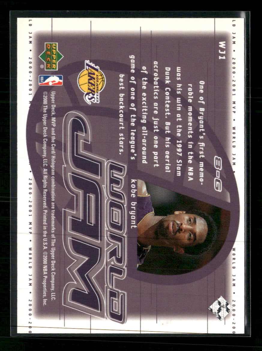 2000-01 Upper Deck MVP World Jam Kobe Bryant #WJ1