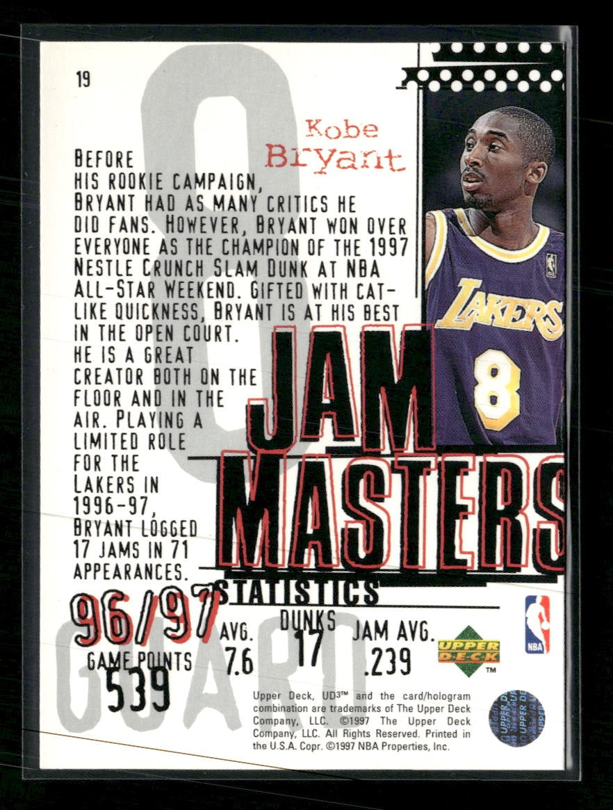 1997-98 Upper Deck UD3 Kobe Bryant #19