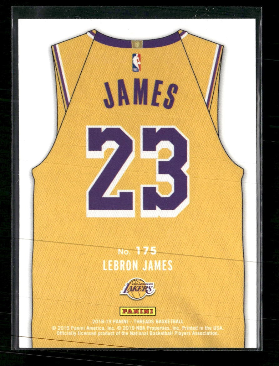2018-19 Panini Threads LeBron James #175