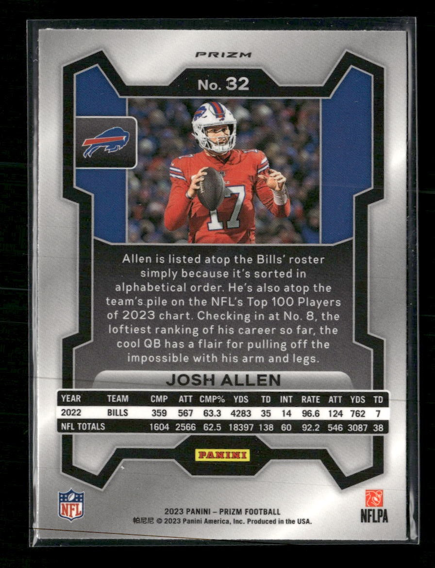 2023 Panini Prizm Red White and Blue Josh Allen #32
