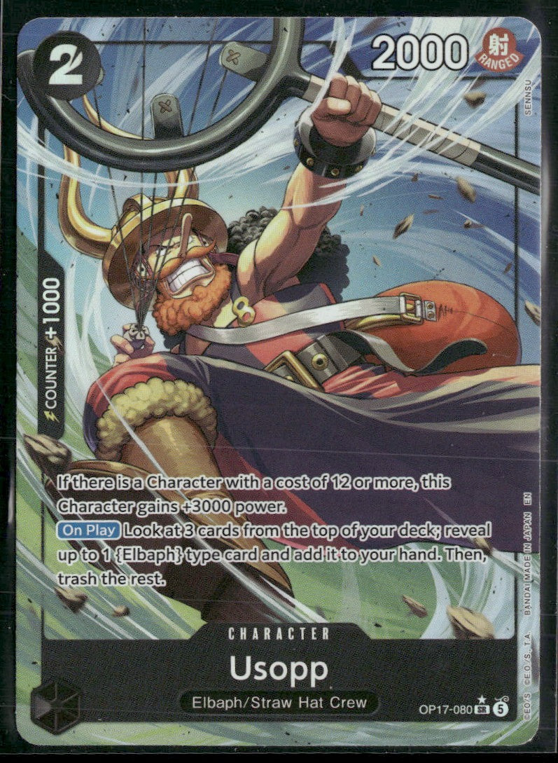 The World's Strongest Warriors Usopp (Alternate Art) #OP17-080