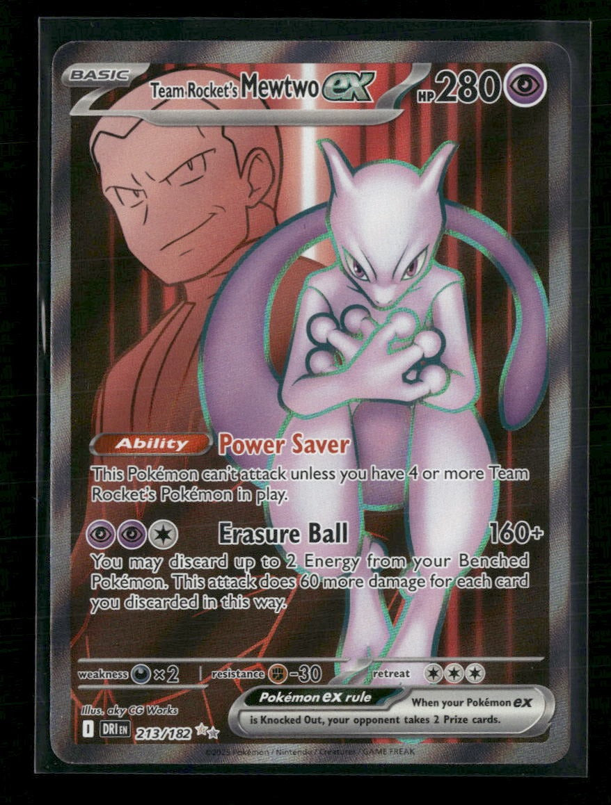SV10: Destined Rivals Team Rocket's Mewtwo ex #213/182