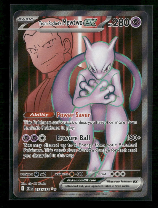SV10: Destined Rivals Team Rocket's Mewtwo ex #213/182