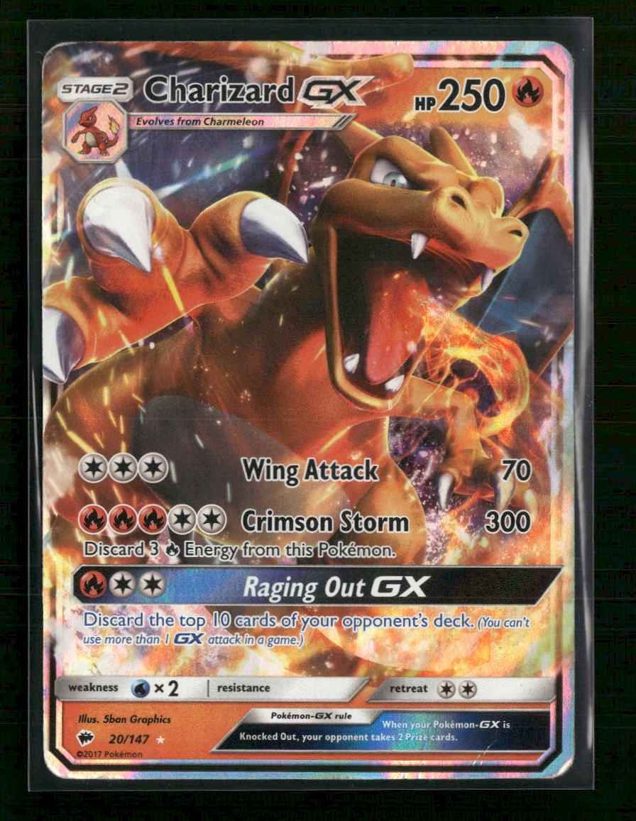 SM - Burning Shadows Charizard GX #20/147 Damaged