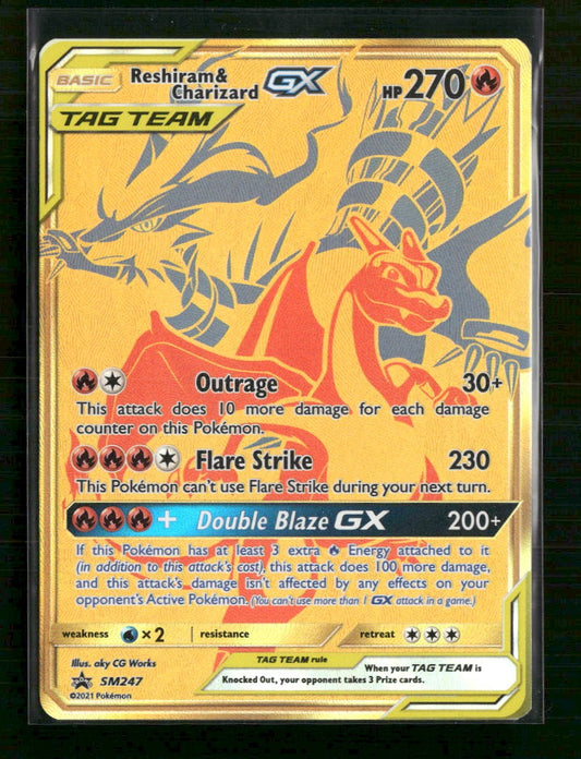 SM Promos Reshiram & Charizard GX #SM247