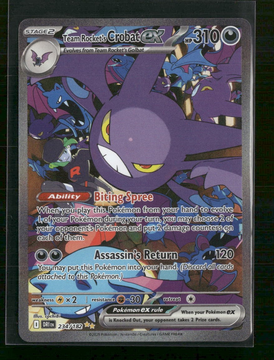 SV10: Destined Rivals Team Rocket's Crobat ex #234/182