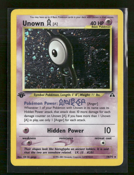 Neo Discovery Unown [A] (14) #14/75