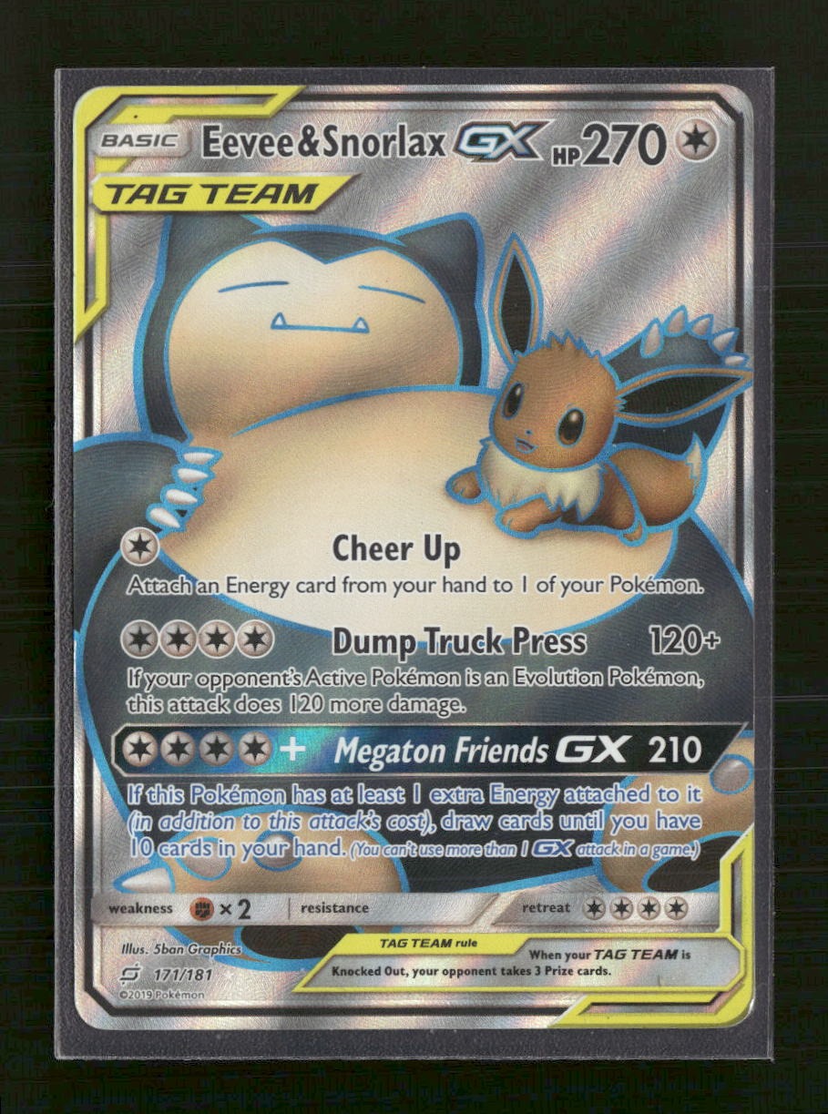 SM - Team Up Eevee & Snorlax GX (Full Art) #171/181