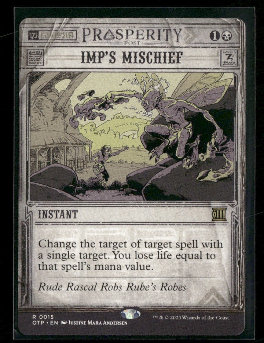 Outlaws of Thunder Junction: Breaking News Imp's Mischief #15