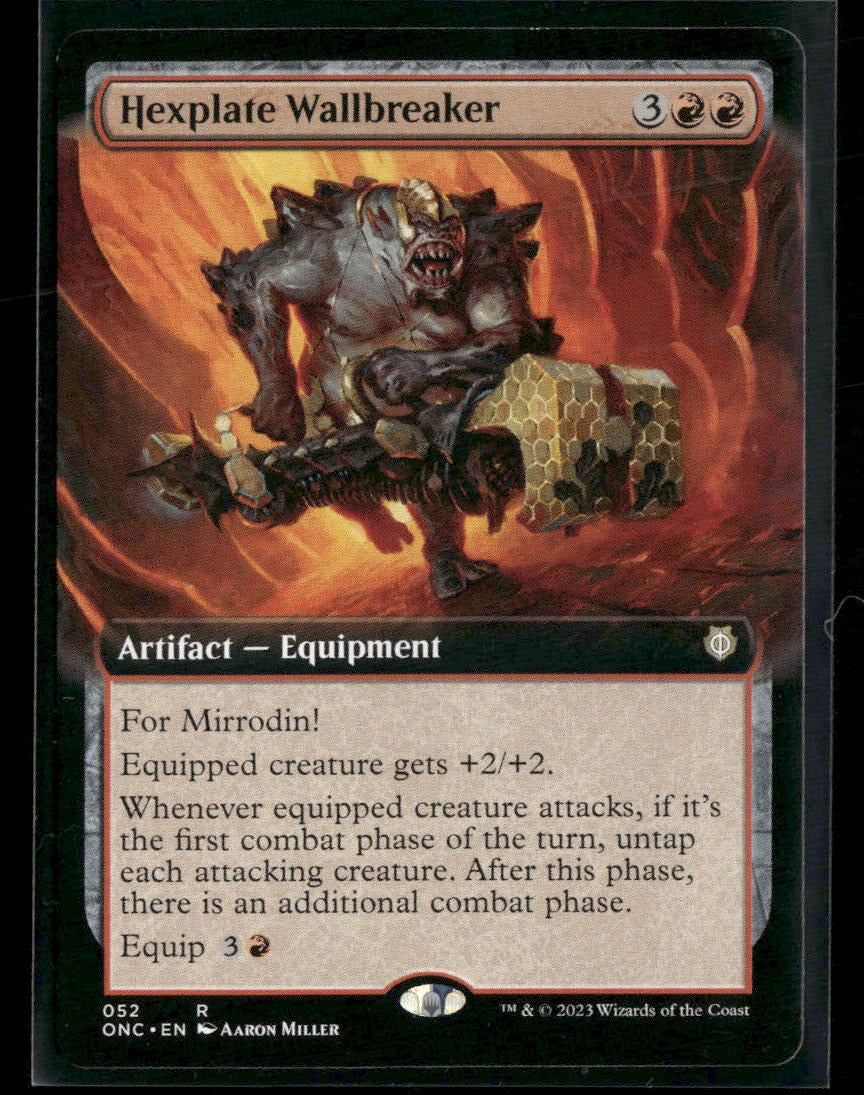 Commander: Phyrexia: All Will Be One Hexplate Wallbreaker (Extended Art) #52