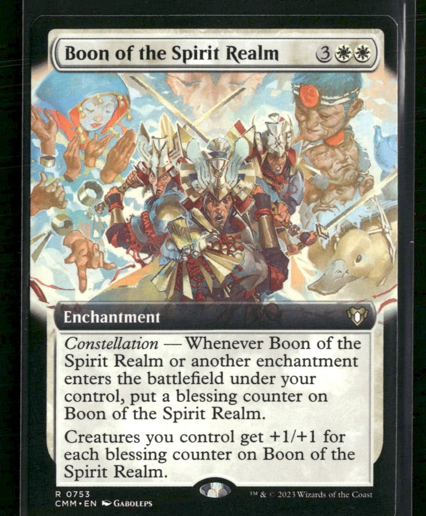 Commander Masters Boon of the Spirit Realm (Extended Art) #753
