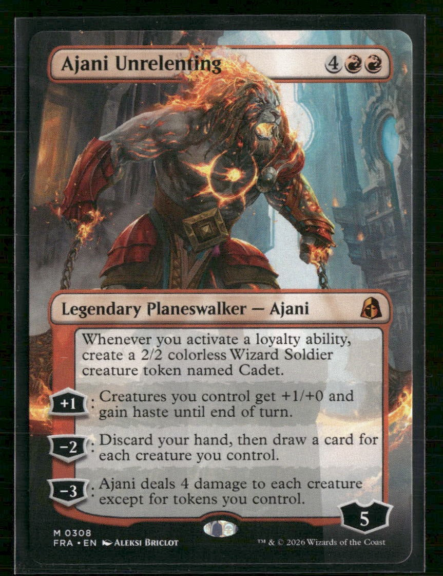 Reality Fracture Ajani Unrelenting (Borderless) #308