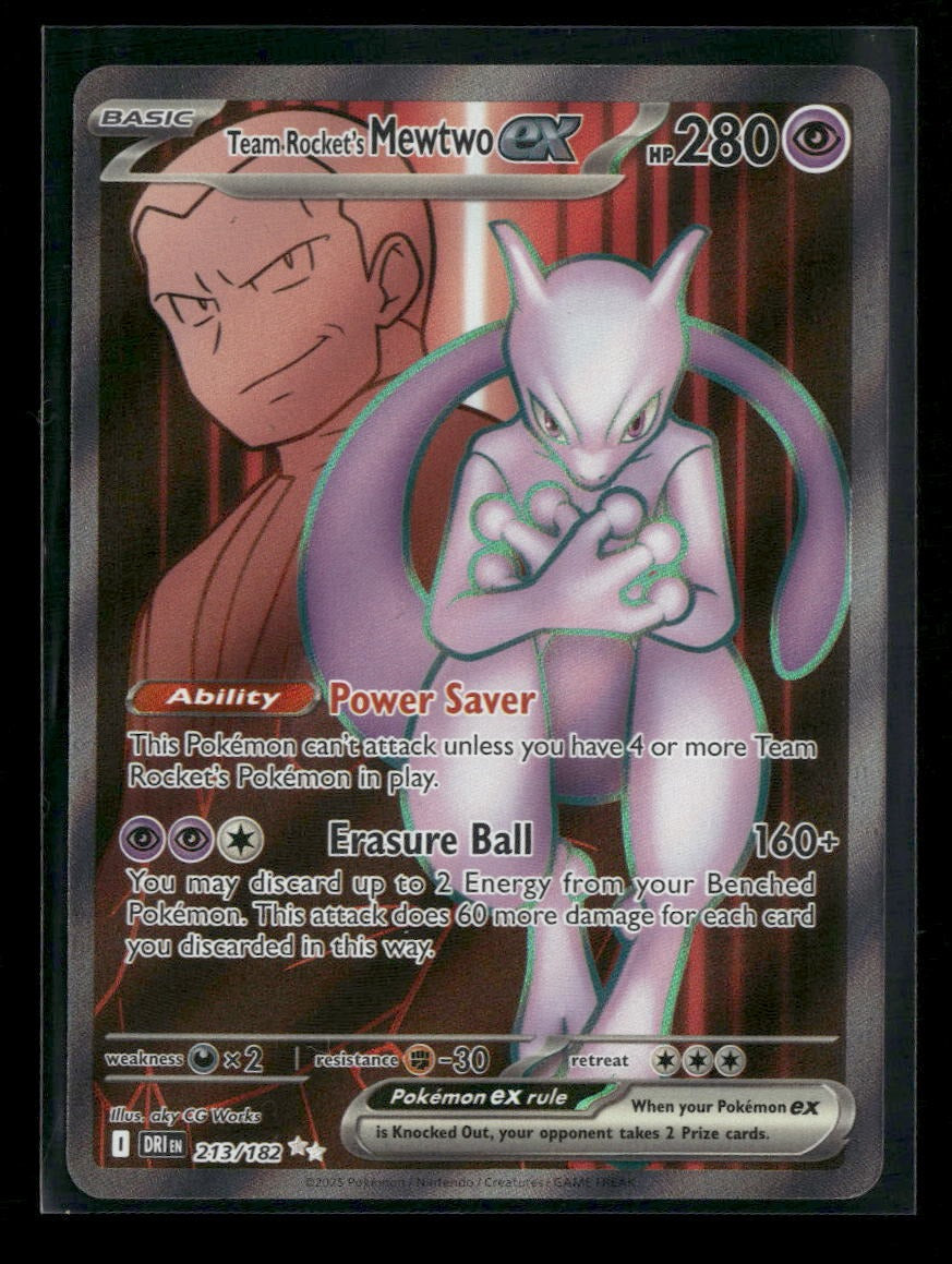 SV10: Destined Rivals Team Rocket's Mewtwo ex #213/182