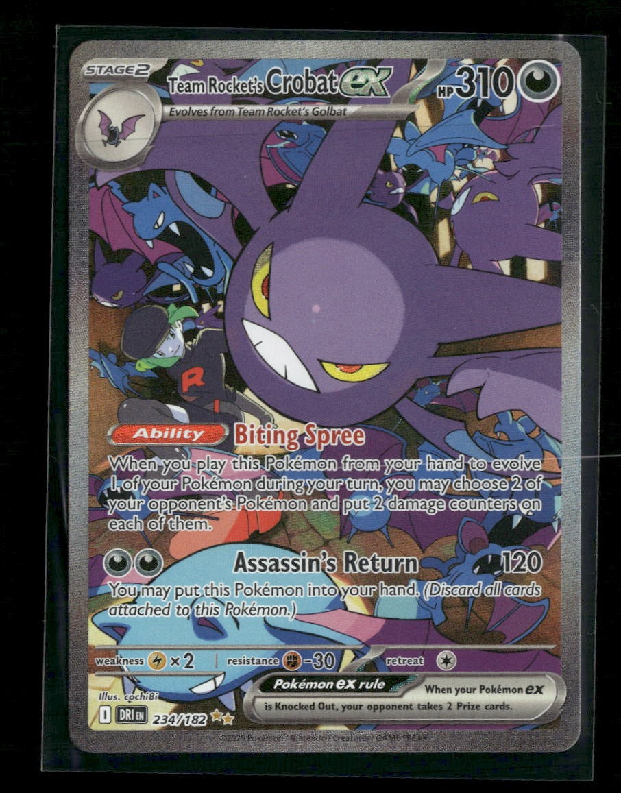 SV10: Destined Rivals Team Rocket's Crobat ex #234/182