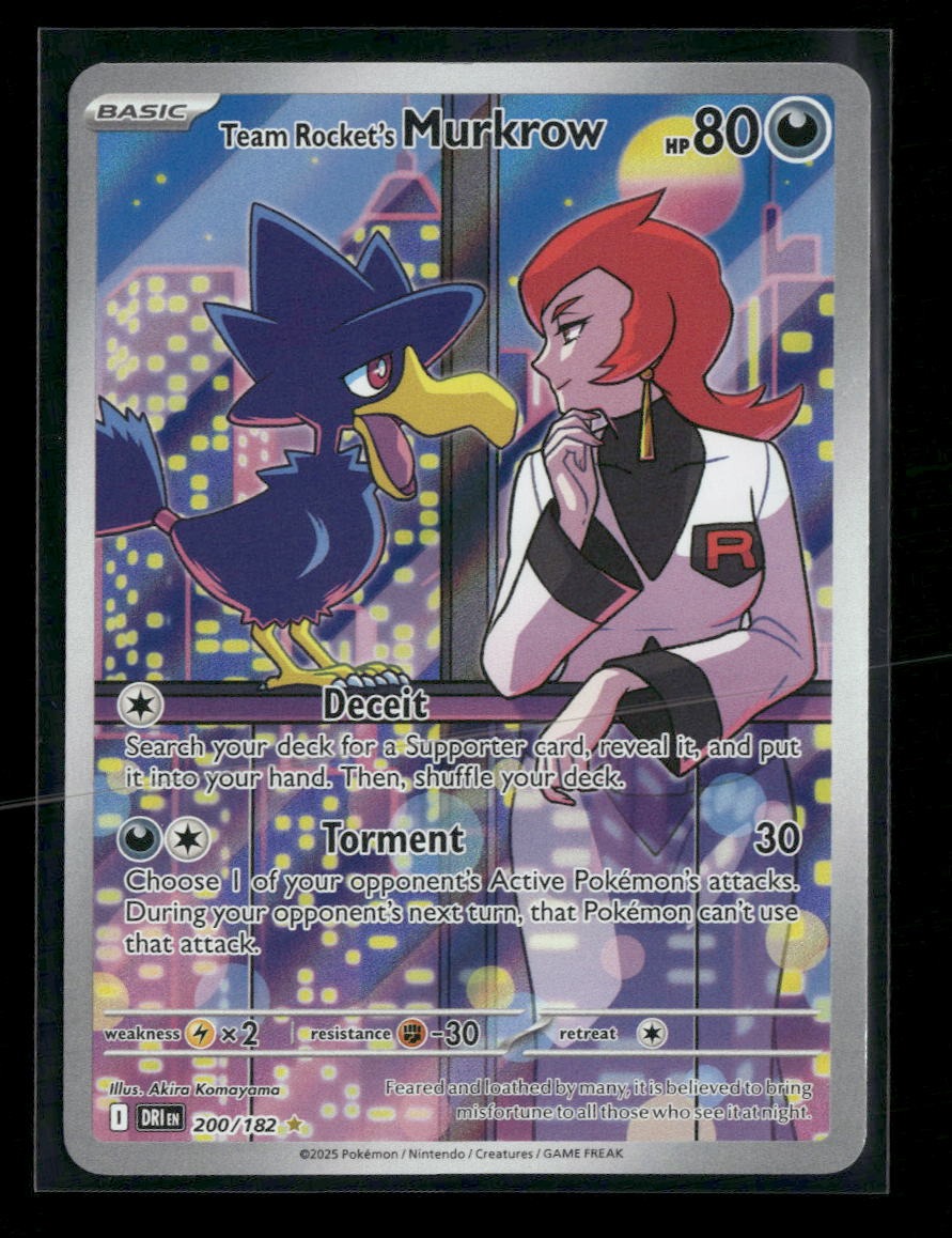 SV10: Destined Rivals Team Rocket's Murkrow #200/182