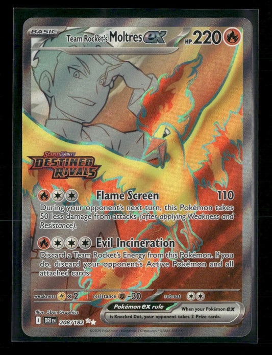 Miscellaneous Cards & Products Team Rocket's Moltres ex #208/182