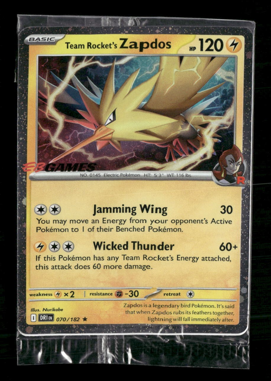 Team Rocket's Zapdos (EB Games Exclusive) -(MCAP)