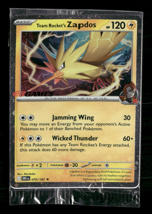 Team Rocket's Zapdos (EB Games Exclusive) -(MCAP)