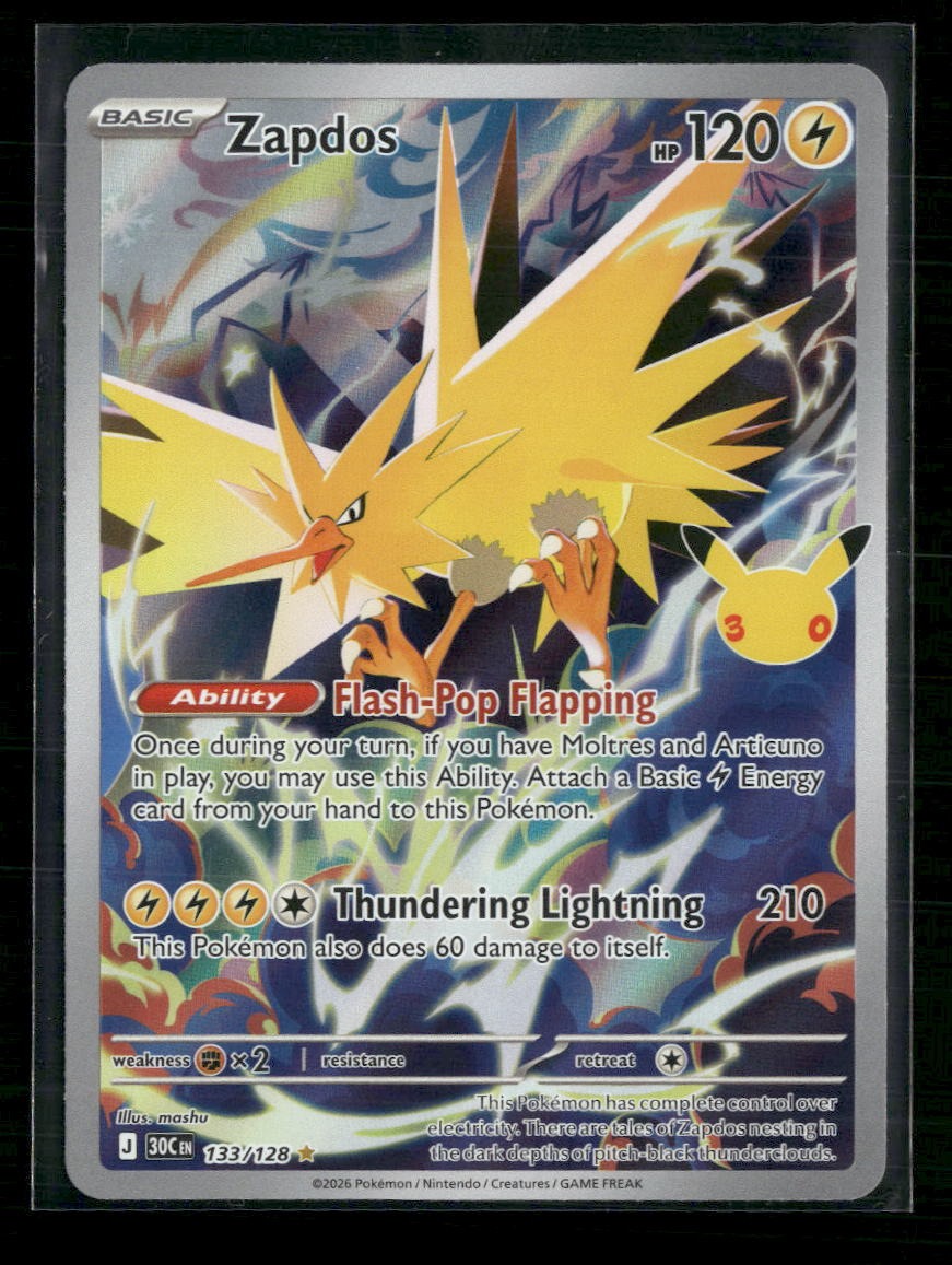 ME: 30th Celebration Zapdos #133/128