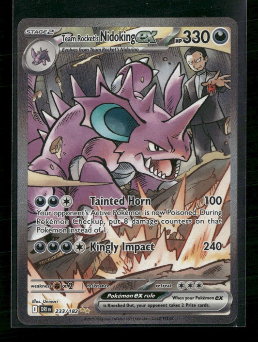 SV10: Destined Rivals Team Rocket's Nidoking ex #233/182