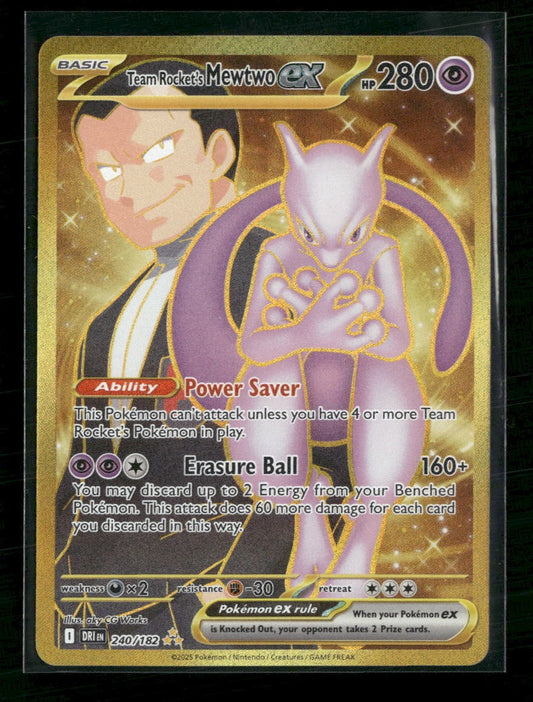 SV10: Destined Rivals Team Rocket's Mewtwo ex #240/182