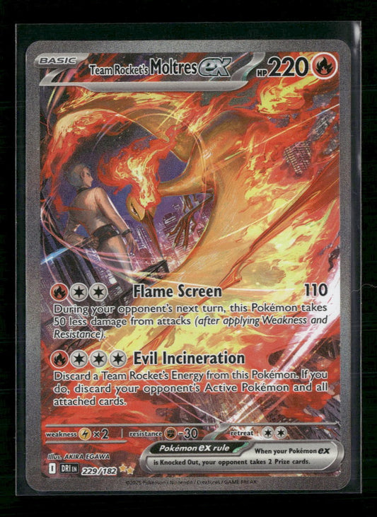 SV10: Destined Rivals Team Rocket's Moltres ex #229/182