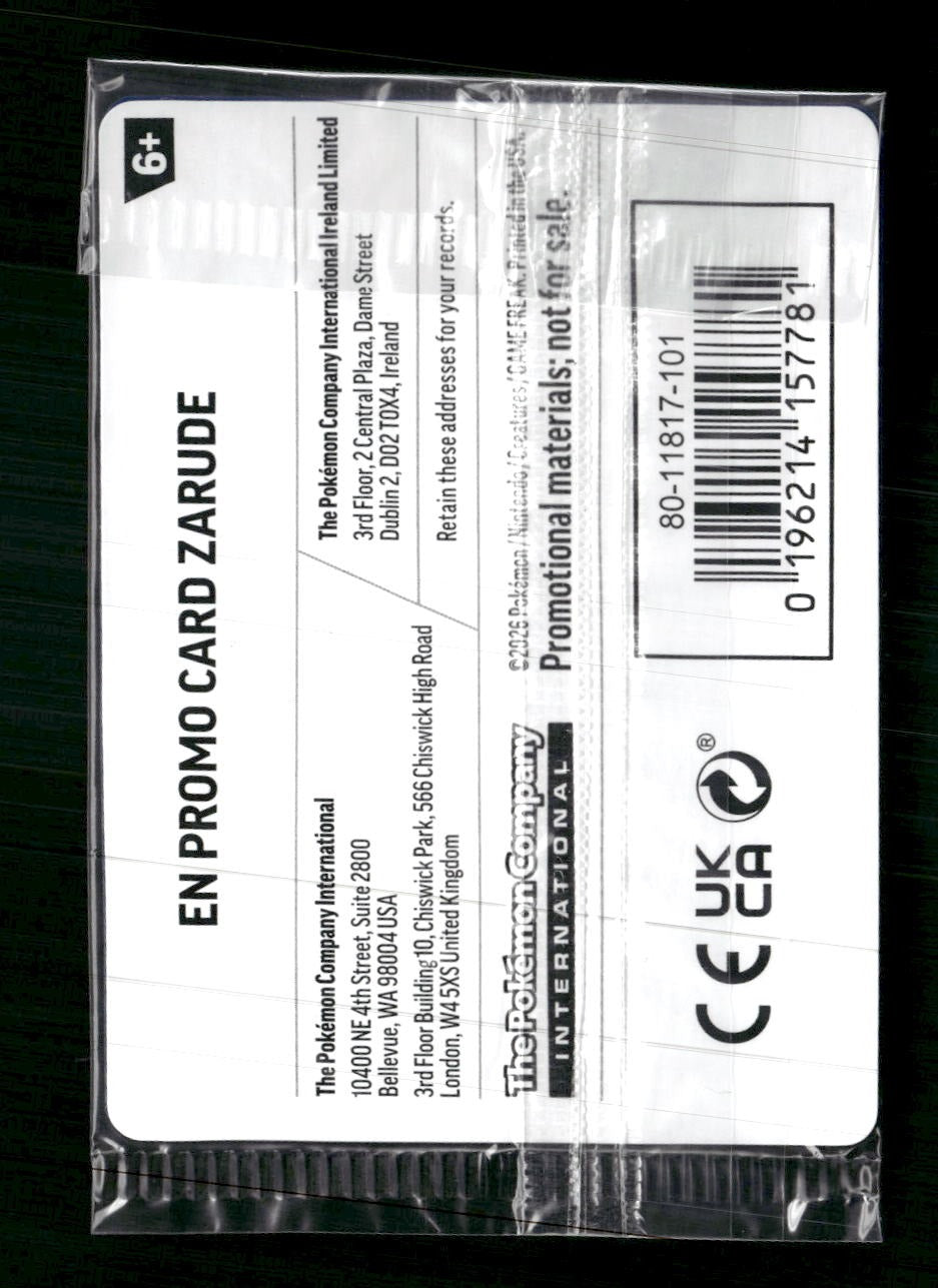 Miscellaneous Cards & Products Zarude (What's Your Favorite Stamp) #056/084