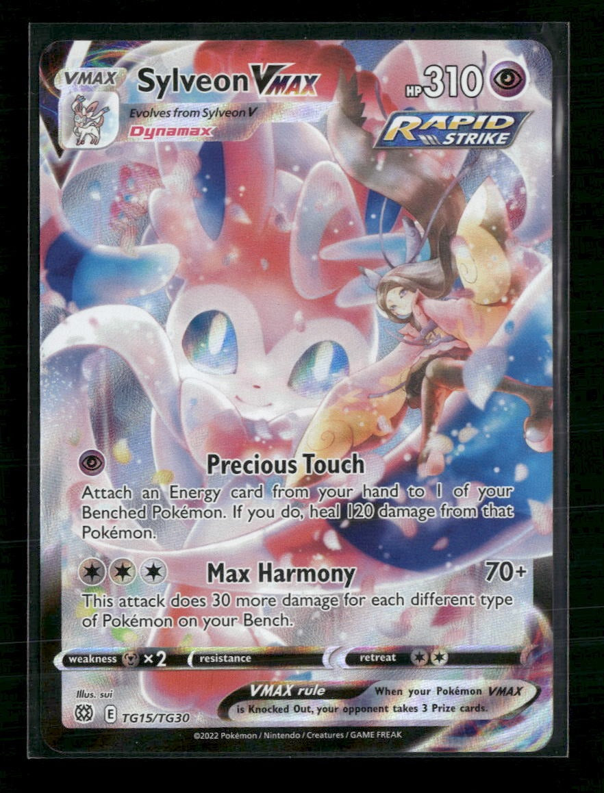 SWSH09: Brilliant Stars Trainer Gallery Sylveon VMAX #TG15/TG30
