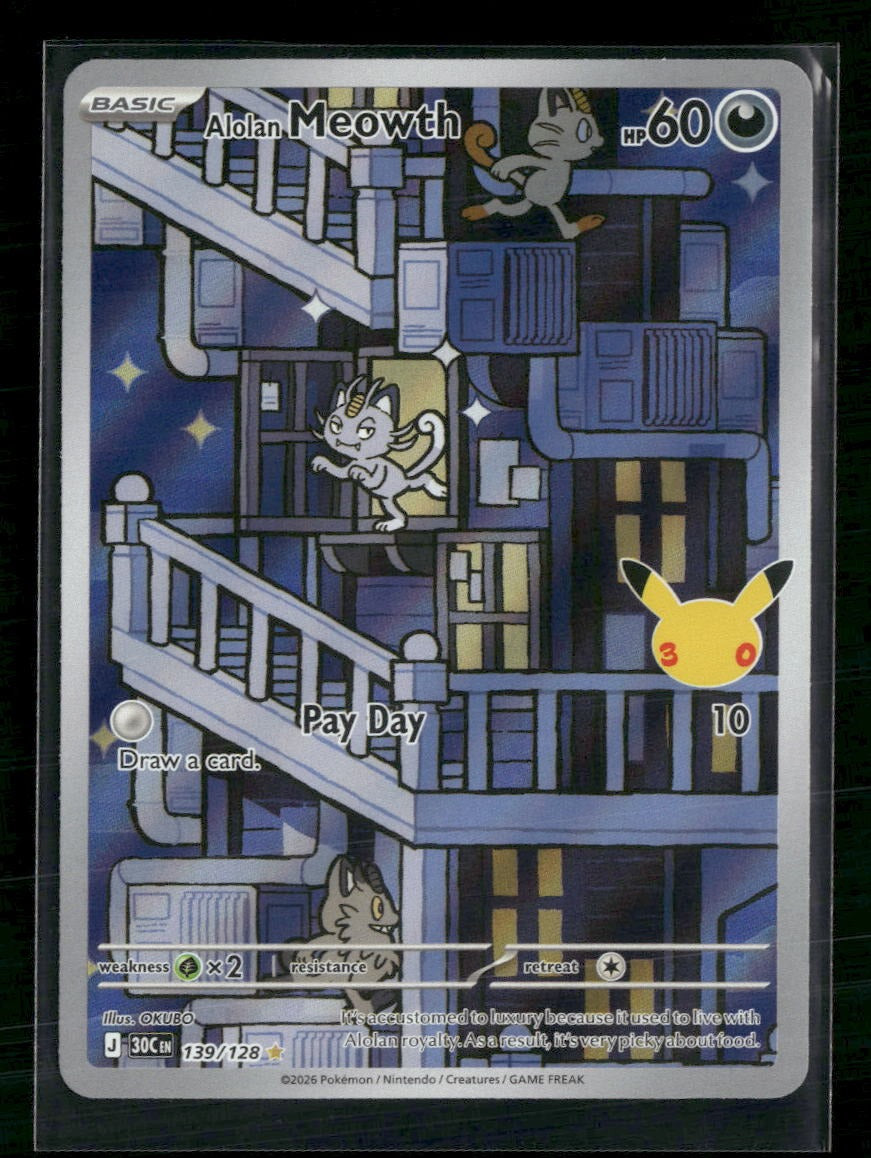 ME: 30th Celebration Alolan Meowth #139/128