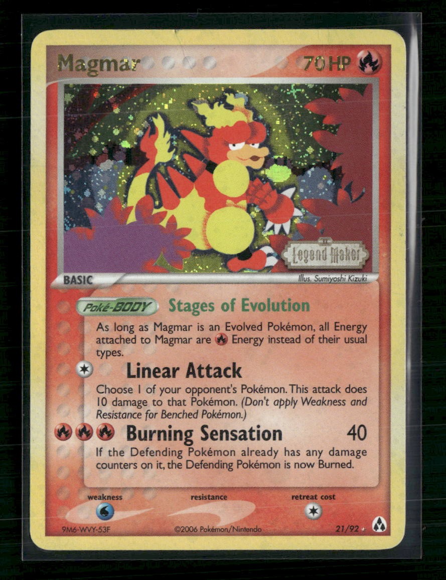 Legend Maker Magmar #21/92 Damaged