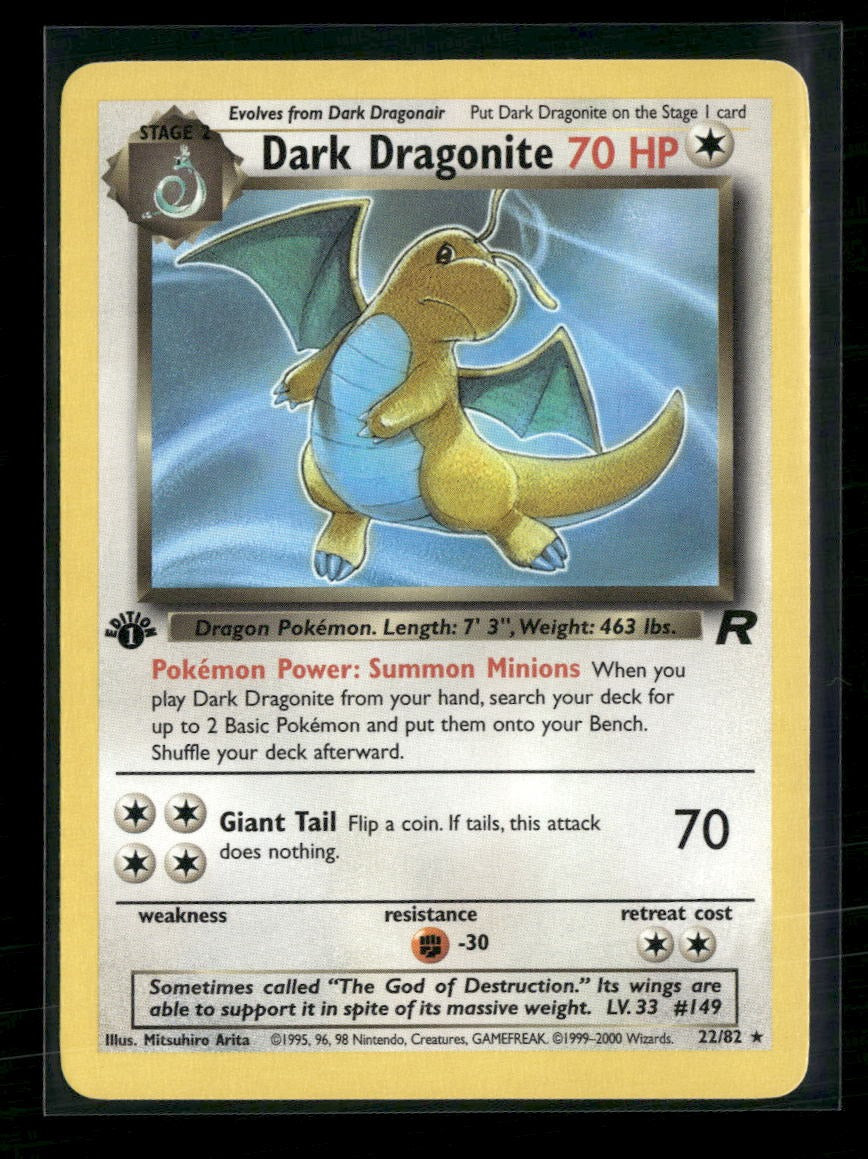 Team Rocket Dark Dragonite (22) 1st Edition #22/82