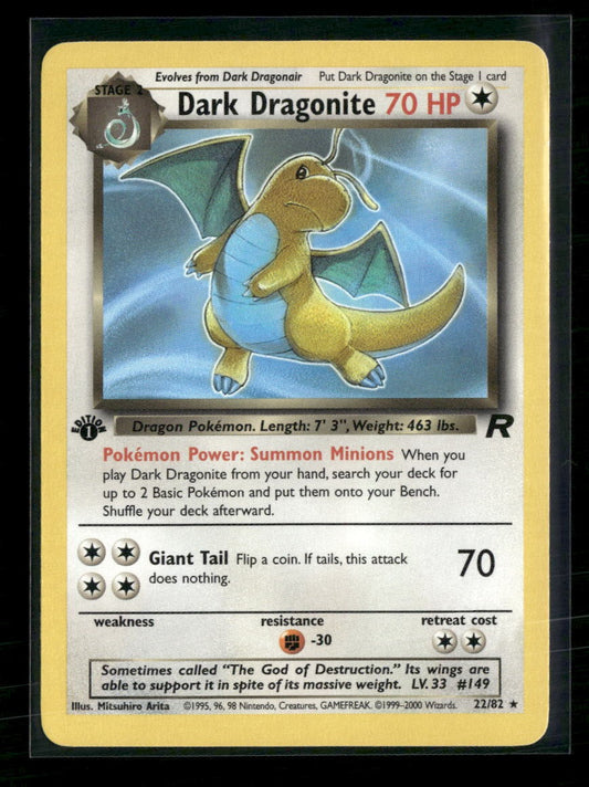 Team Rocket Dark Dragonite (22) 1st Edition #22/82
