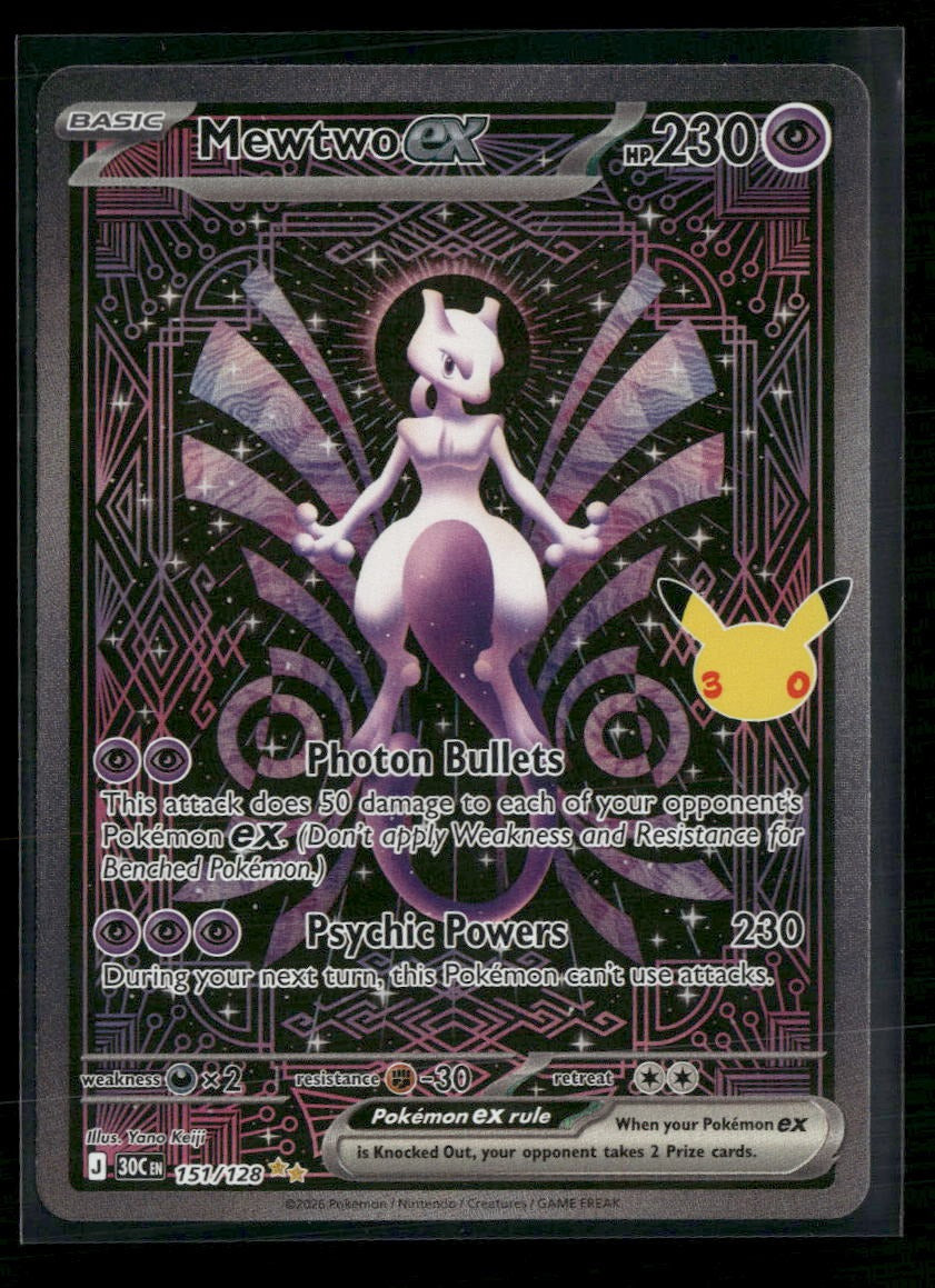 ME: 30th Celebration Mewtwo ex #151/128