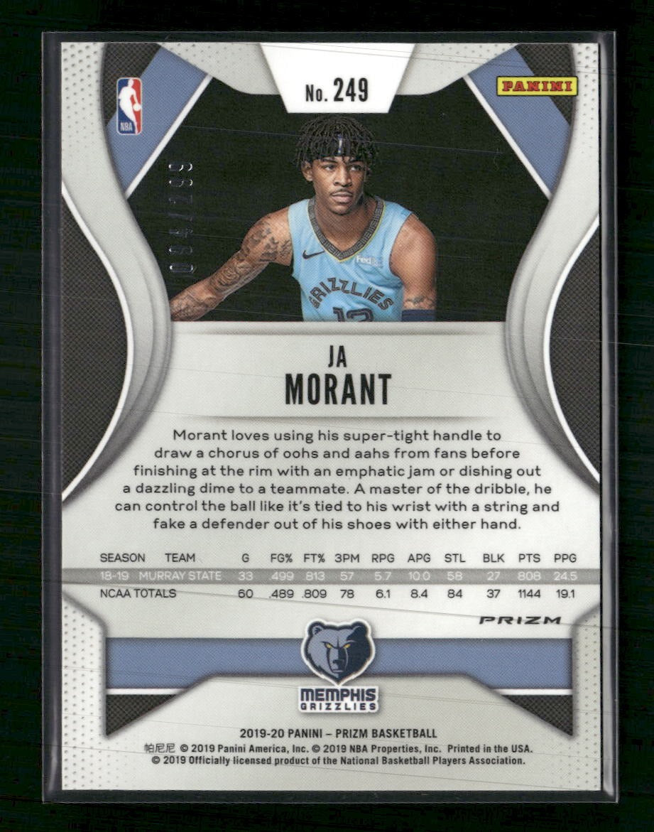 2019-20 Panini Prizm Prizm Red Ja Morant #/299 #249