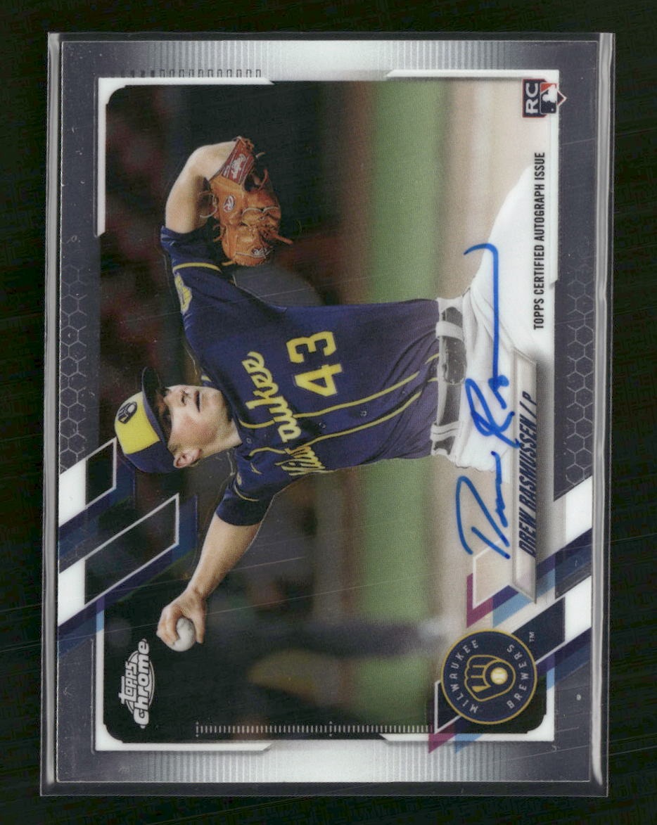 2021 Topps Chrome Rookie Autographs Drew Rasmussen AU #RA-DR