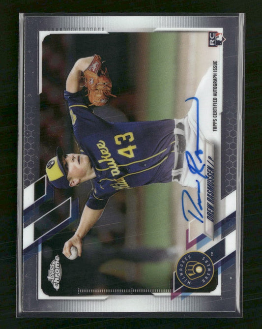 2021 Topps Chrome Rookie Autographs Drew Rasmussen AU #RA-DR