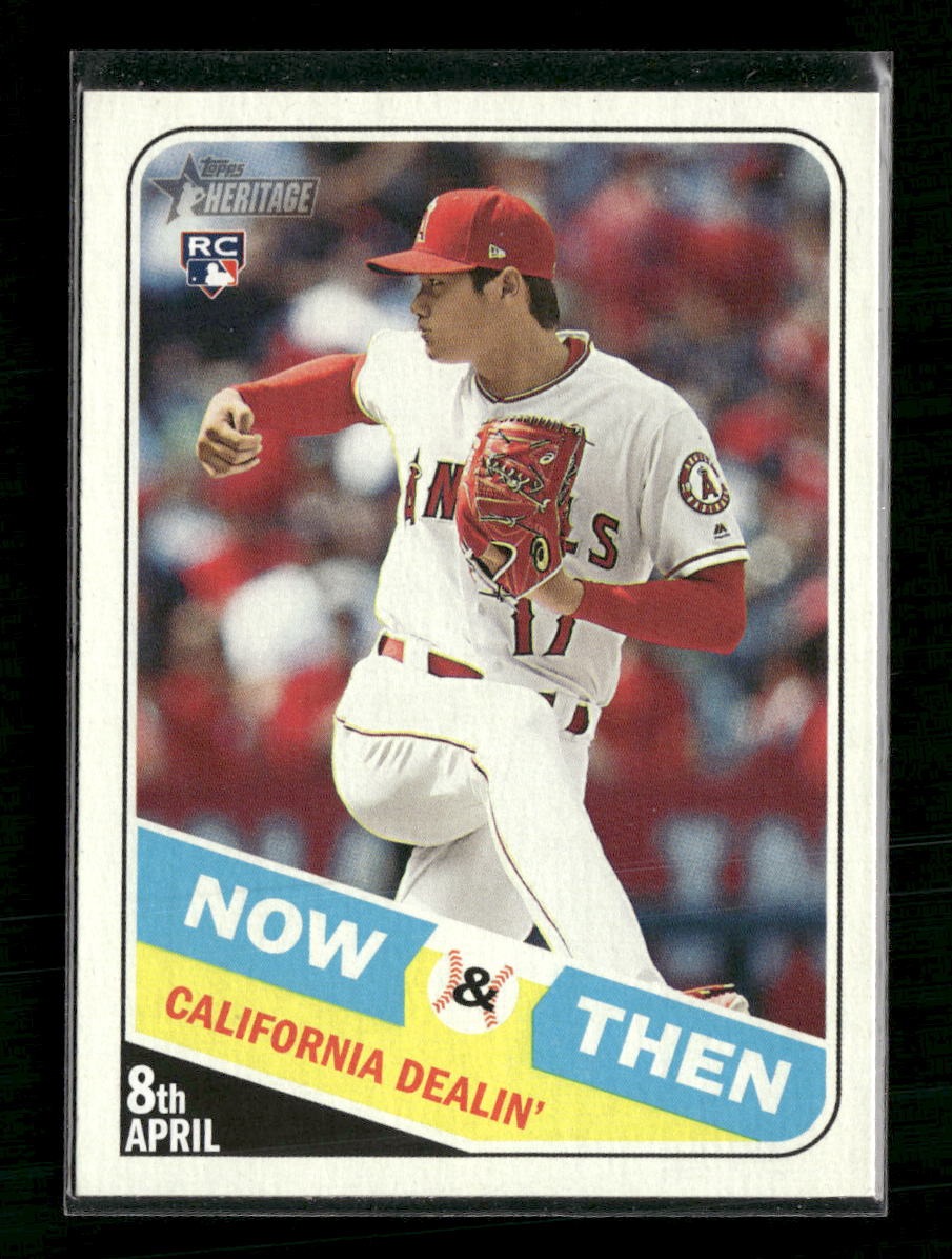 2018 Topps Heritage Now & Then Shohei Ohtani #NT-11