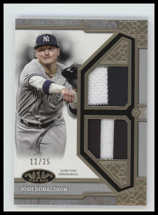 2024 Topps Tier One Tier One Relics Dual Patch Josh Donaldson #/25 #T1R-JD