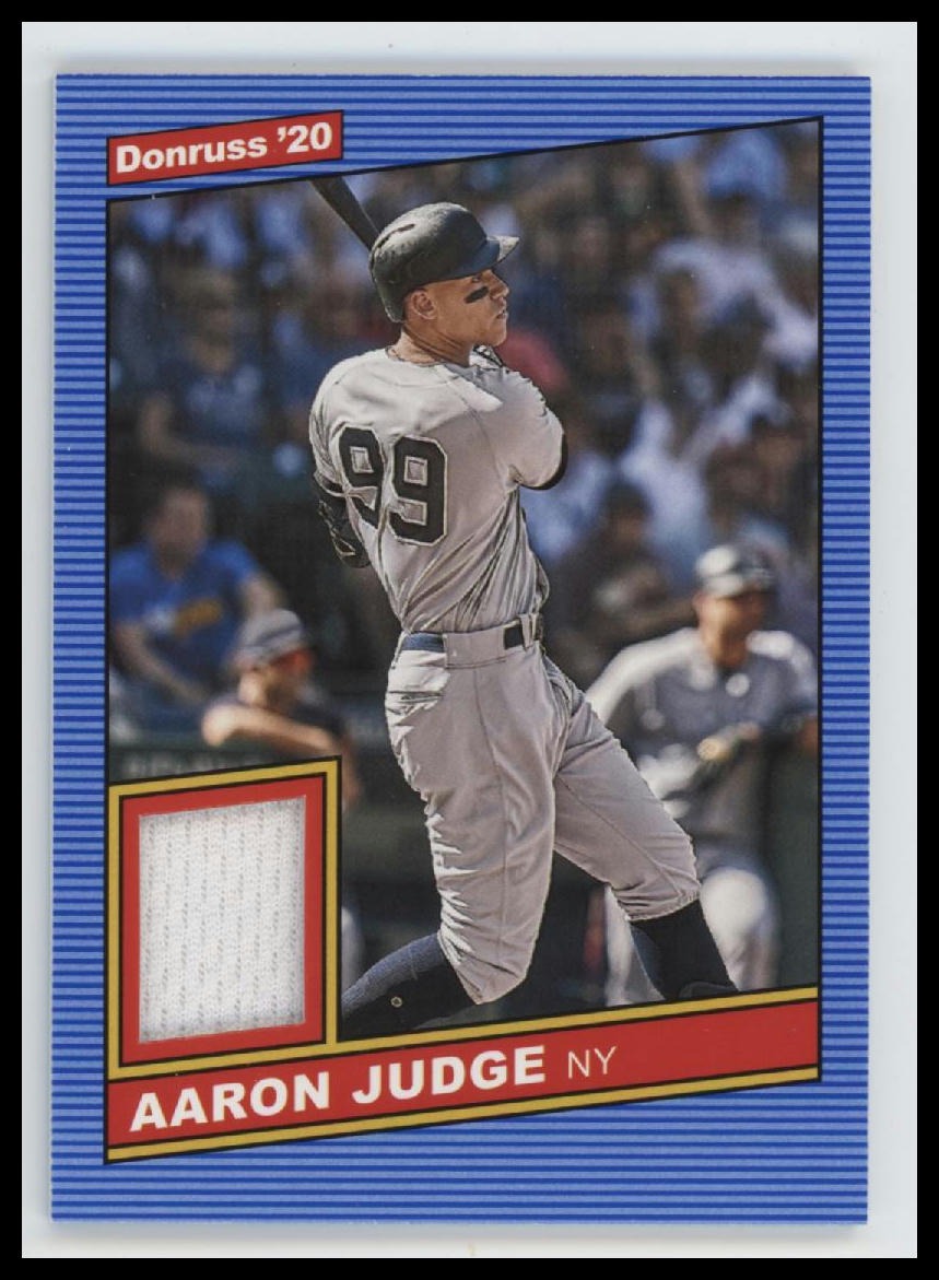 2020 Donruss Retro 1986 Materials Aaron Judge #86M-AJ