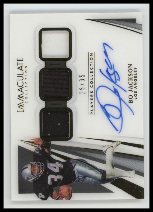 2021 Panini Immaculate Immaculate Player Collection Auto Bo Jackson #/35 #IPC-BJ