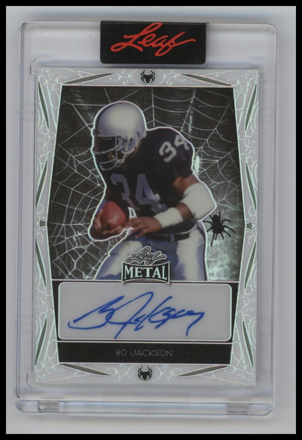 2023 Leaf Metal Halloween Exclusive Auto Spiderwebs Bo Jackson #/2 #HA-BJ1