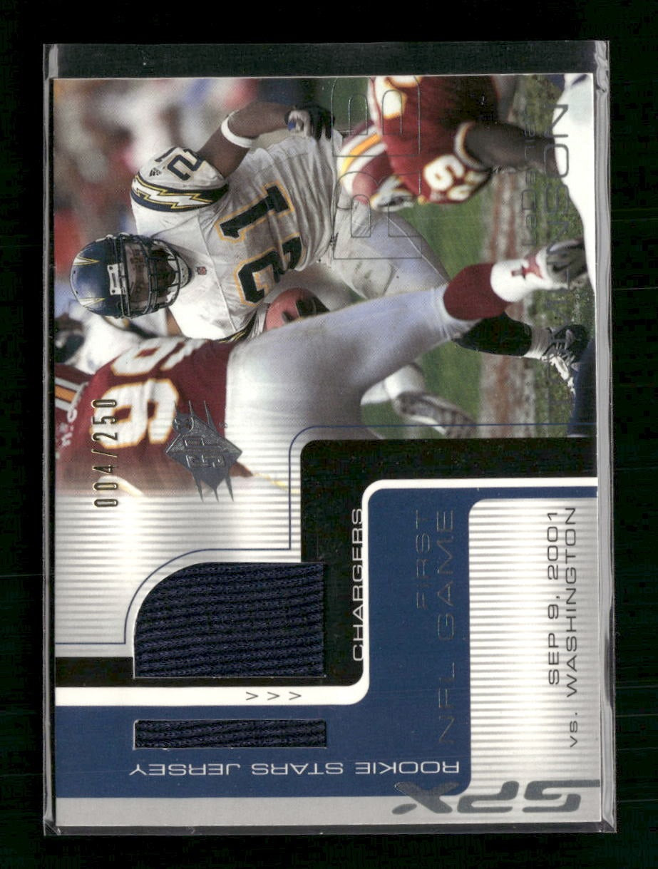 2001 SPx Platinum Blue #/250 LaDainian Tomlinson RC #122