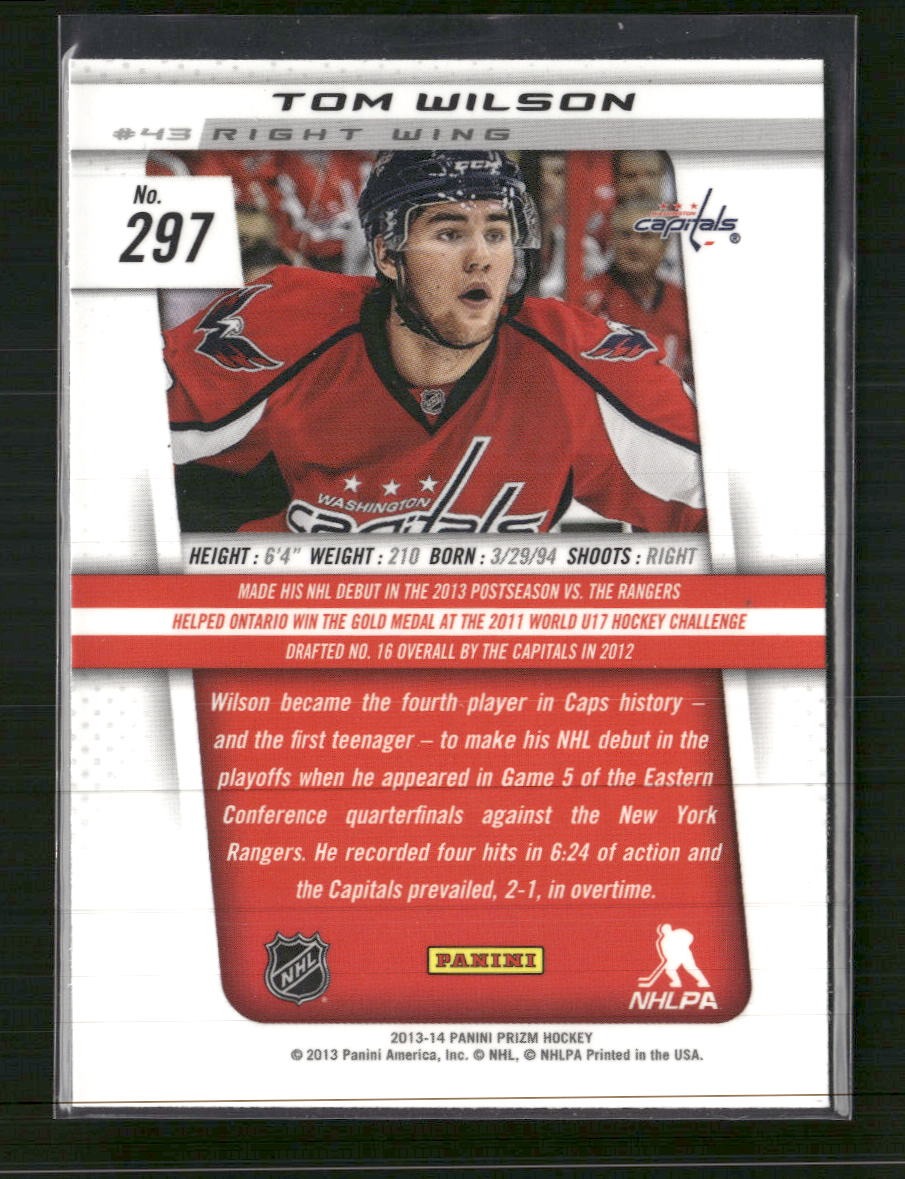 2013-14 Panini Prizm Tom Wilson RC #297