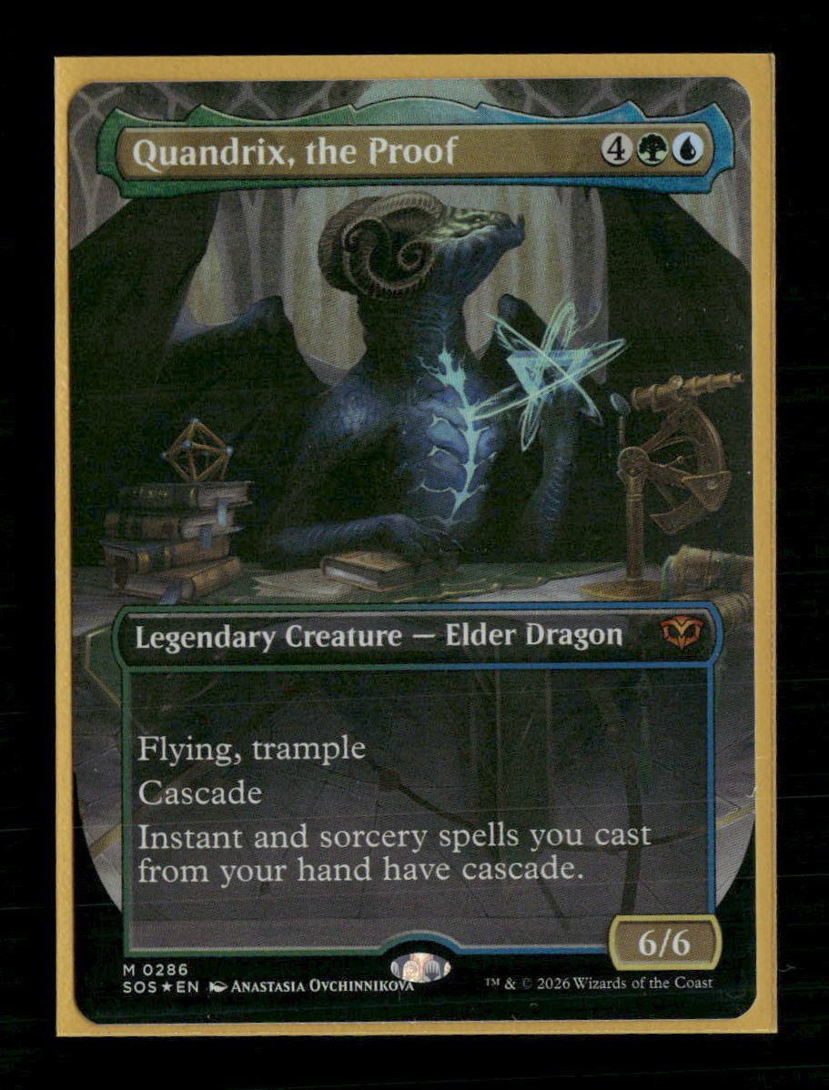 Secrets of Strixhaven Quandrix, the Proof (Borderless) Foil #286