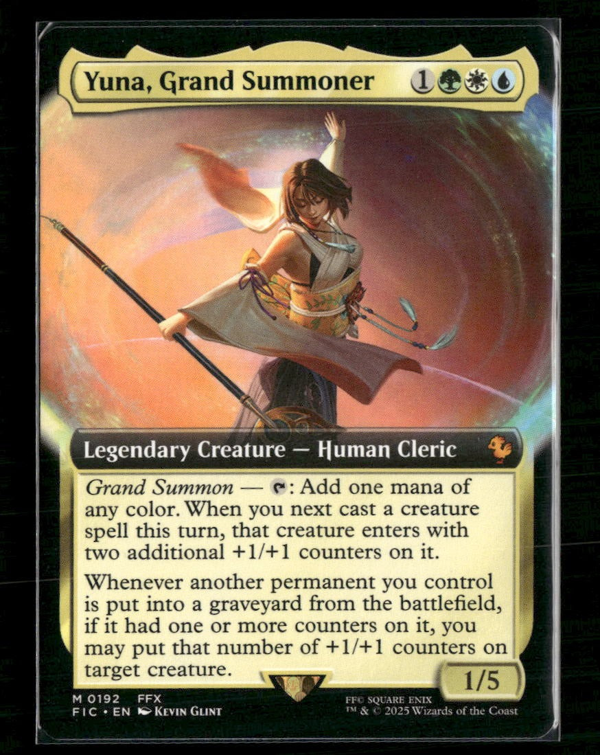 Commander: FINAL FANTASY Yuna, Grand Summoner (Extended Art) #192